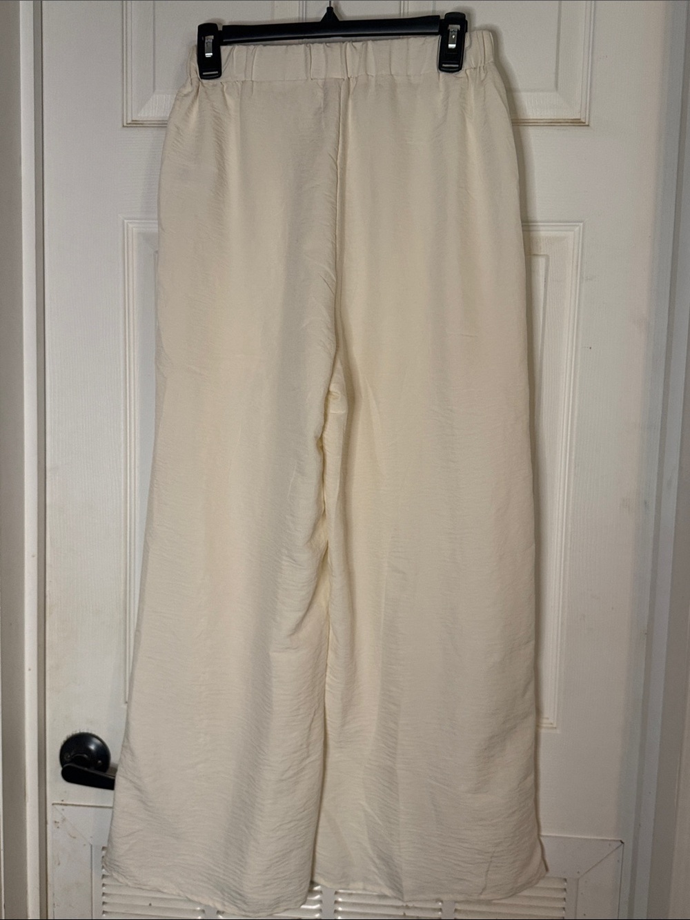POL Wide Leg Lace Panel Pants - Cream - Picture 3 of 3